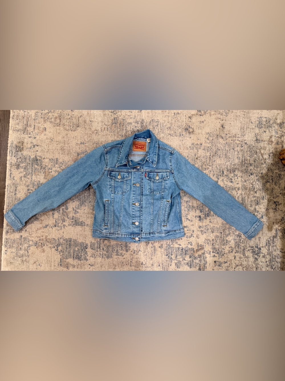 Levi Strauss Womens Denim Blue Jean Jacket - Size M